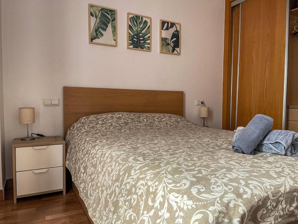 Posteľ alebo postele v izbe v ubytovaní Malaga's Garden