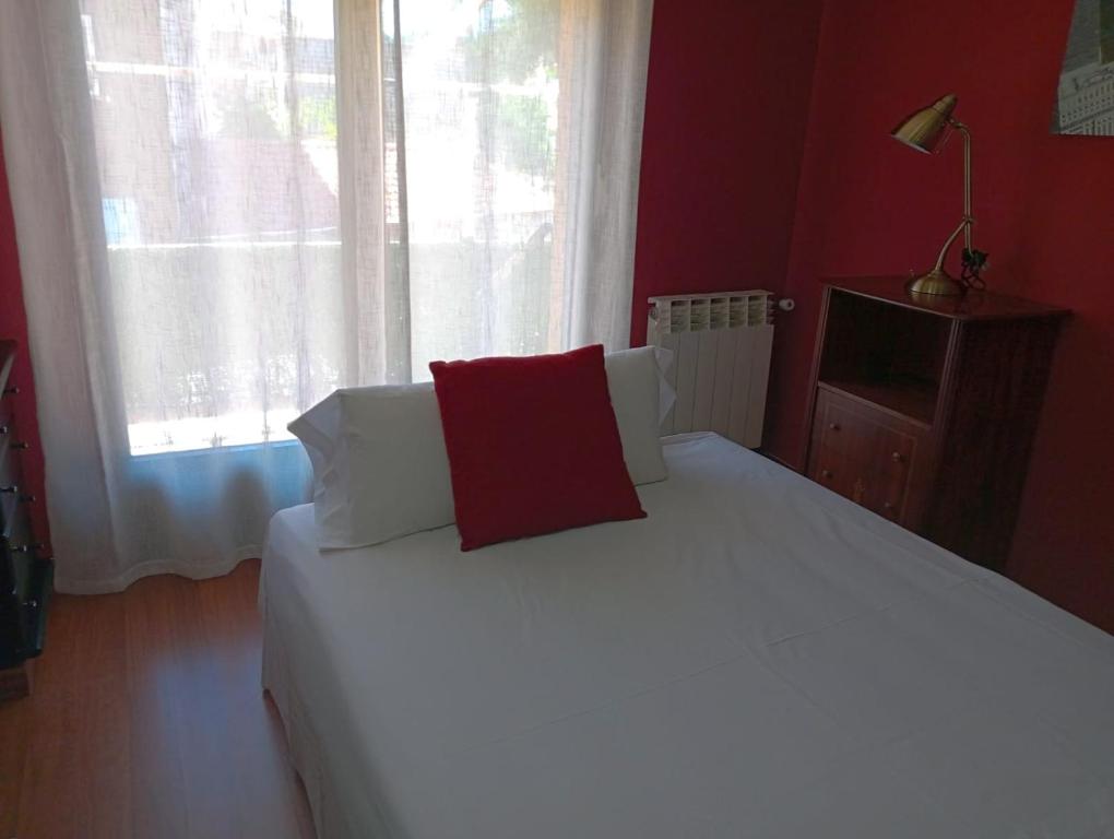 Postel nebo postele na pokoji v ubytování La cabaña