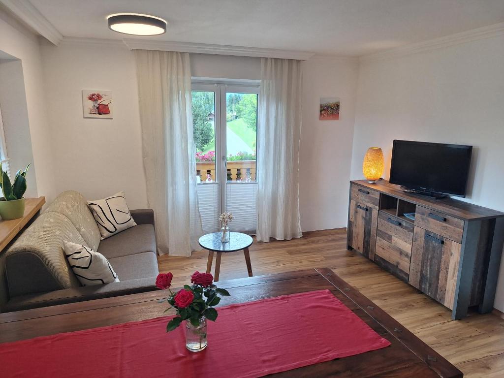 TV a/nebo společenská místnost v ubytování Pension Appartements Reithof