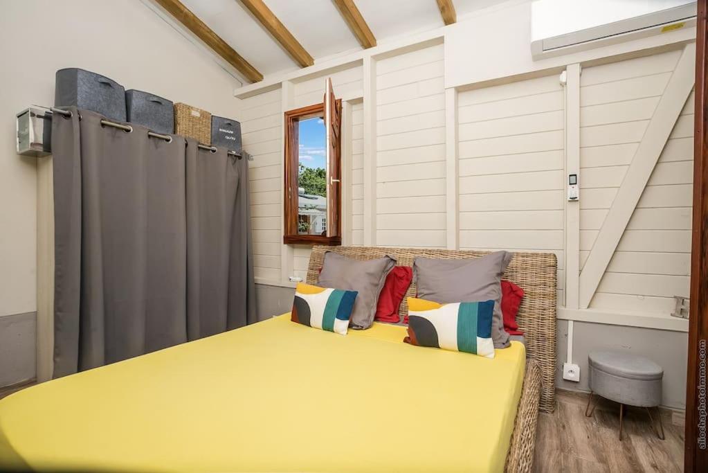 Postel nebo postele na pokoji v ubytování Bungalow Cactus