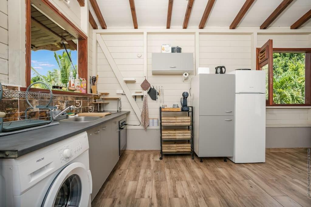 Kuchyň nebo kuchyňský kout v ubytování Bungalow Cactus
