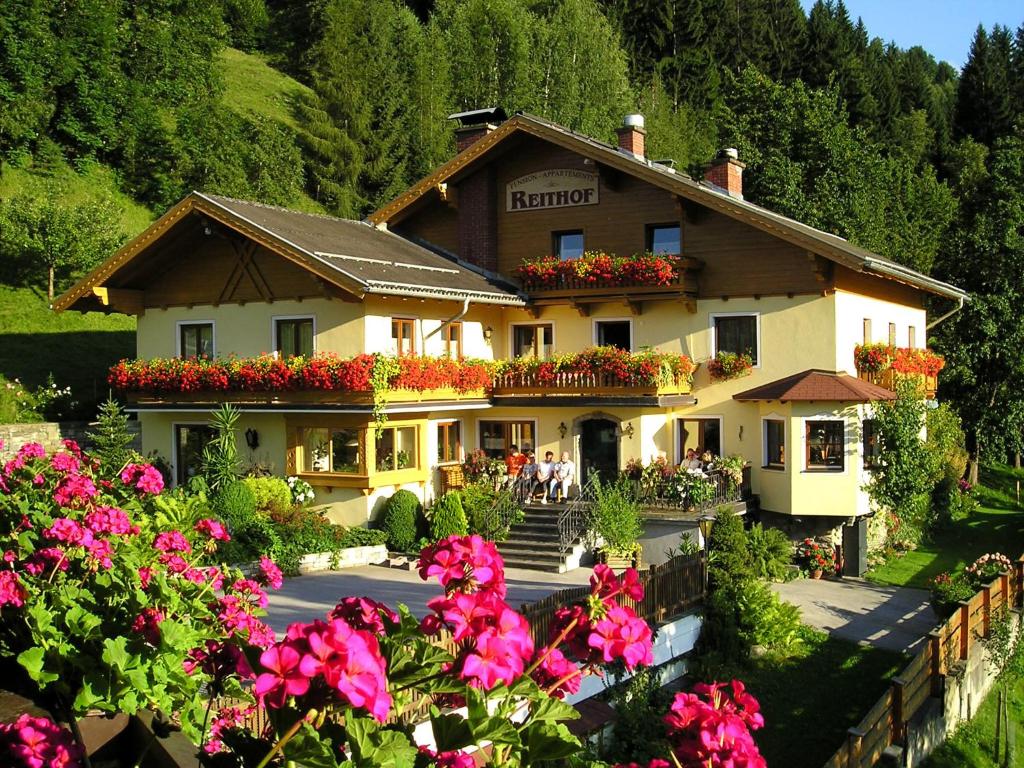 Zahrada ubytování Pension Appartements Reithof