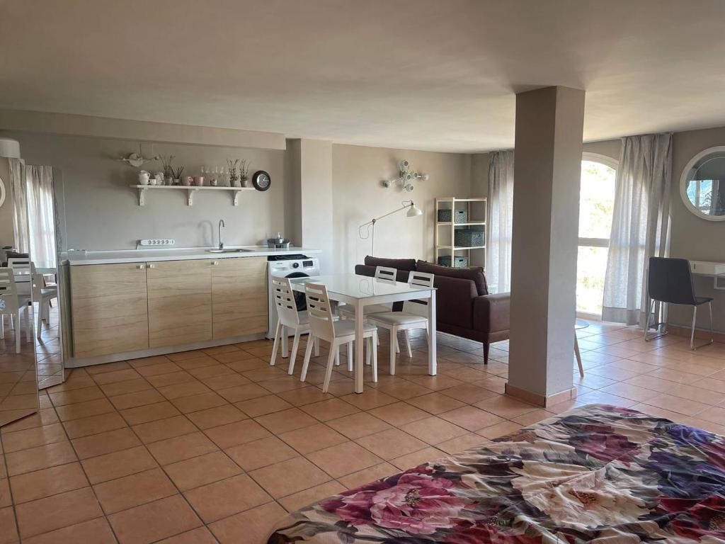 Kuchyň nebo kuchyňský kout v ubytování Loft Montepino