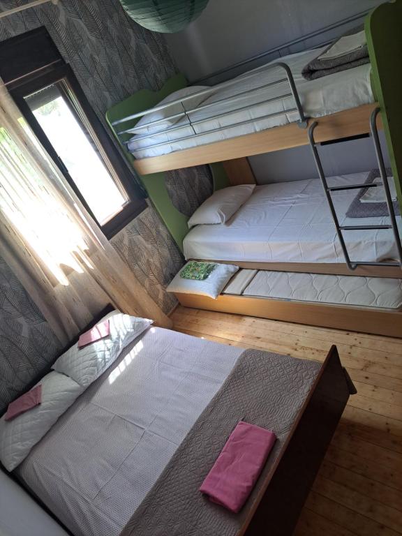 Postel nebo postele na pokoji v ubytování Μονοκατοικία Kathrin