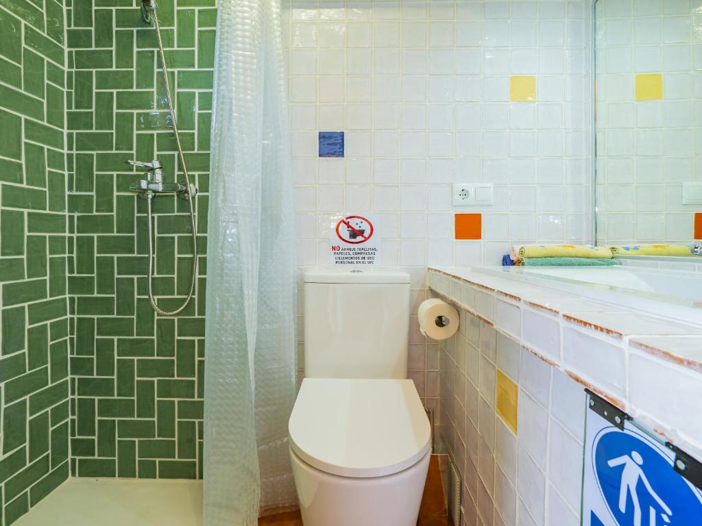 Koupelna v ubytování Cubo's Casita Rural Haro