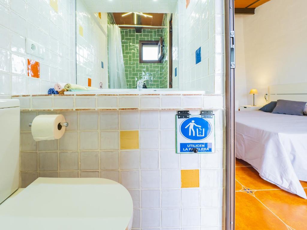 Koupelna v ubytování Cubo's Casita Rural Haro