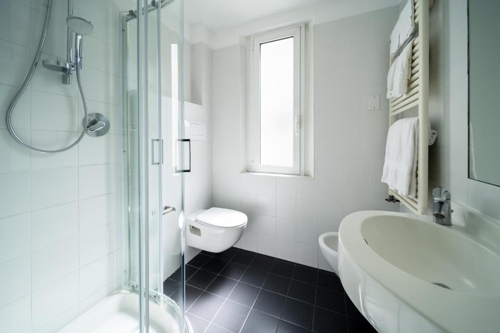 Koupelna v ubytování Hotel Trieste