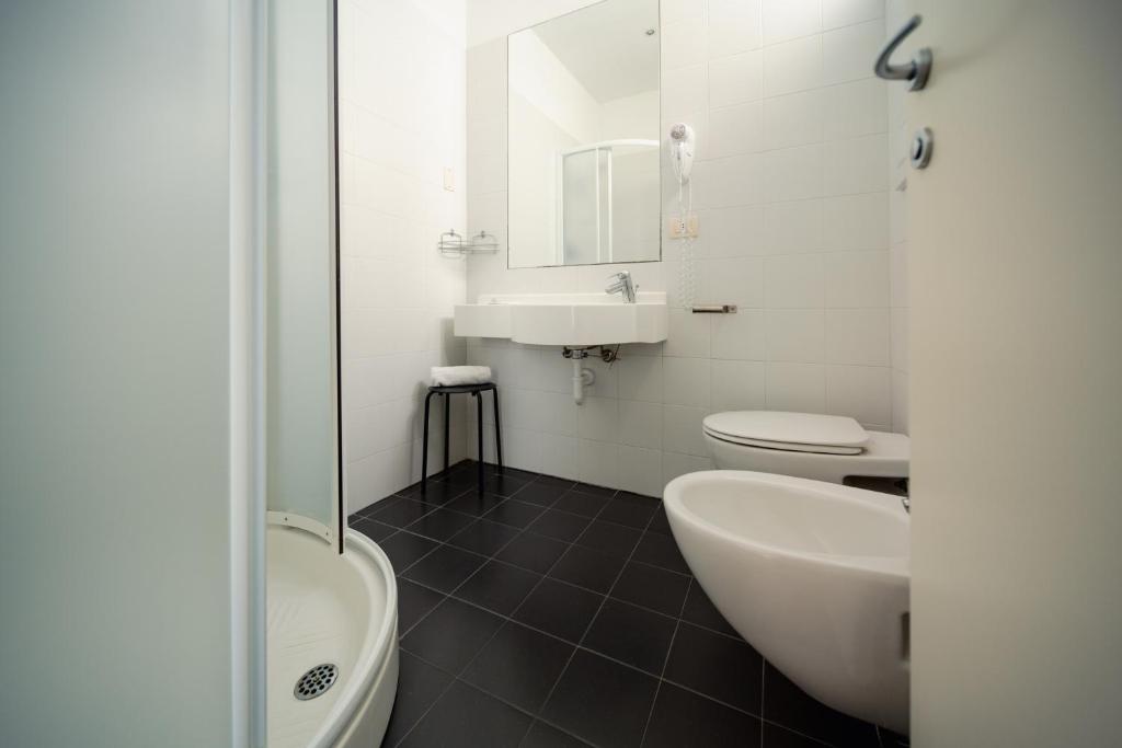 Koupelna v ubytování Hotel Trieste