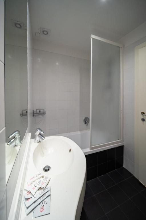 Koupelna v ubytování Hotel Trieste