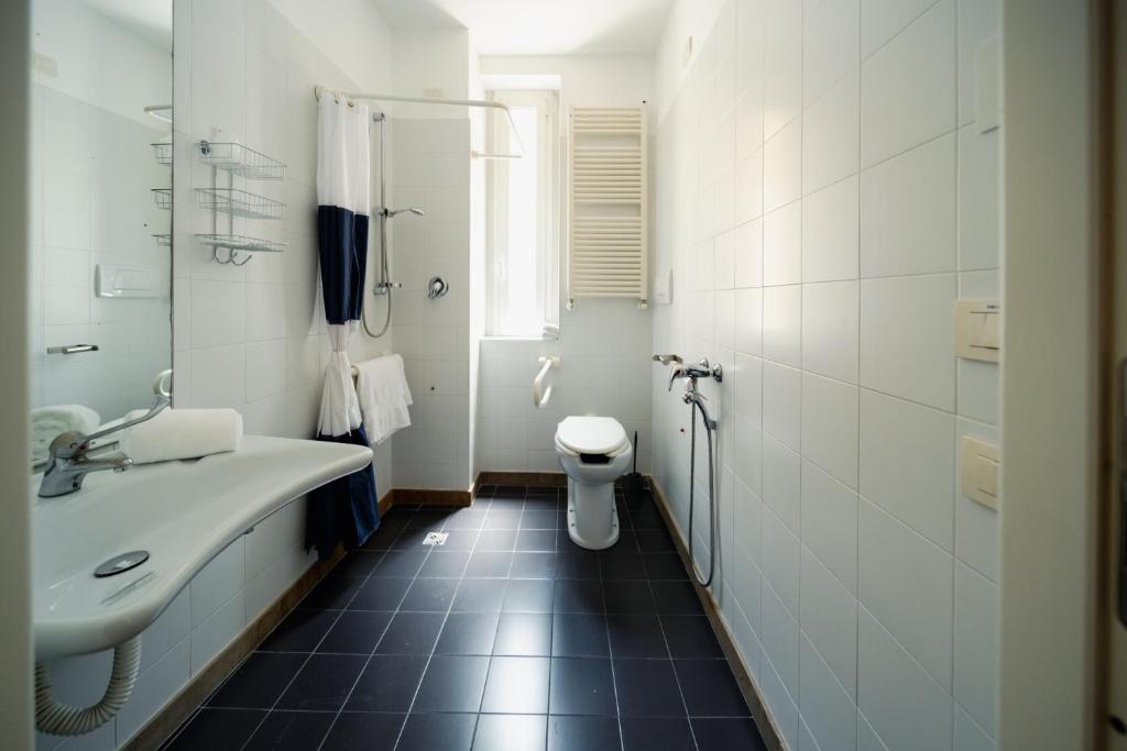 Koupelna v ubytování Hotel Trieste