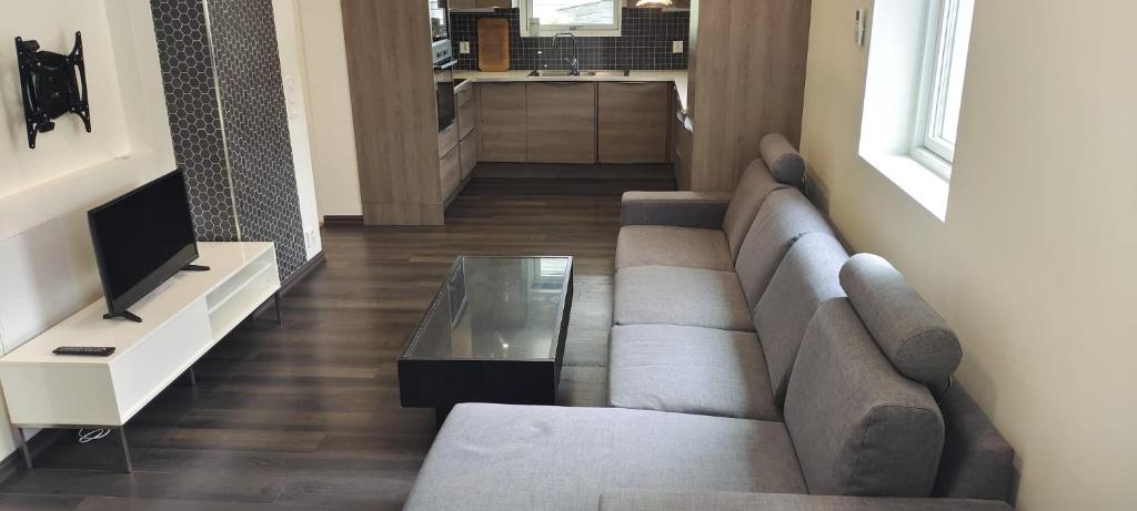 TV a/nebo společenská místnost v ubytování Lagunen Apartments