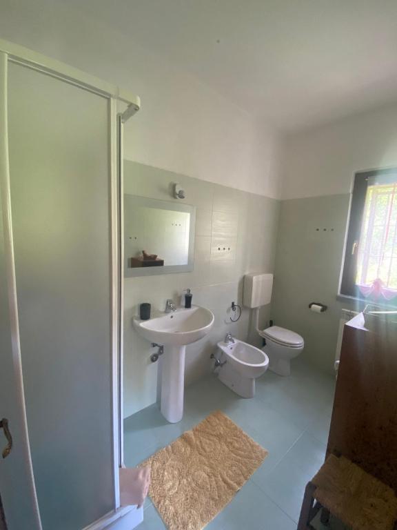 Koupelna v ubytování B&B Monteguzzo