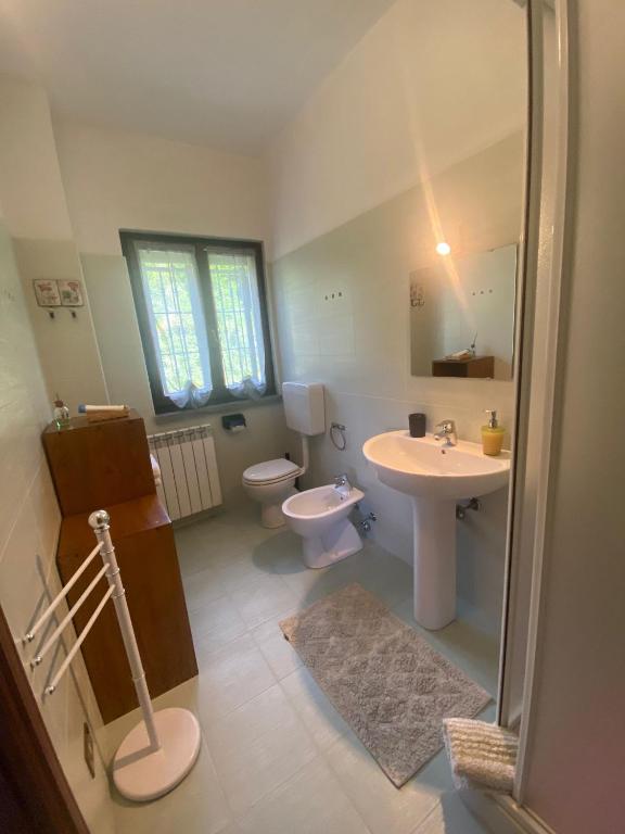 Koupelna v ubytování B&B Monteguzzo