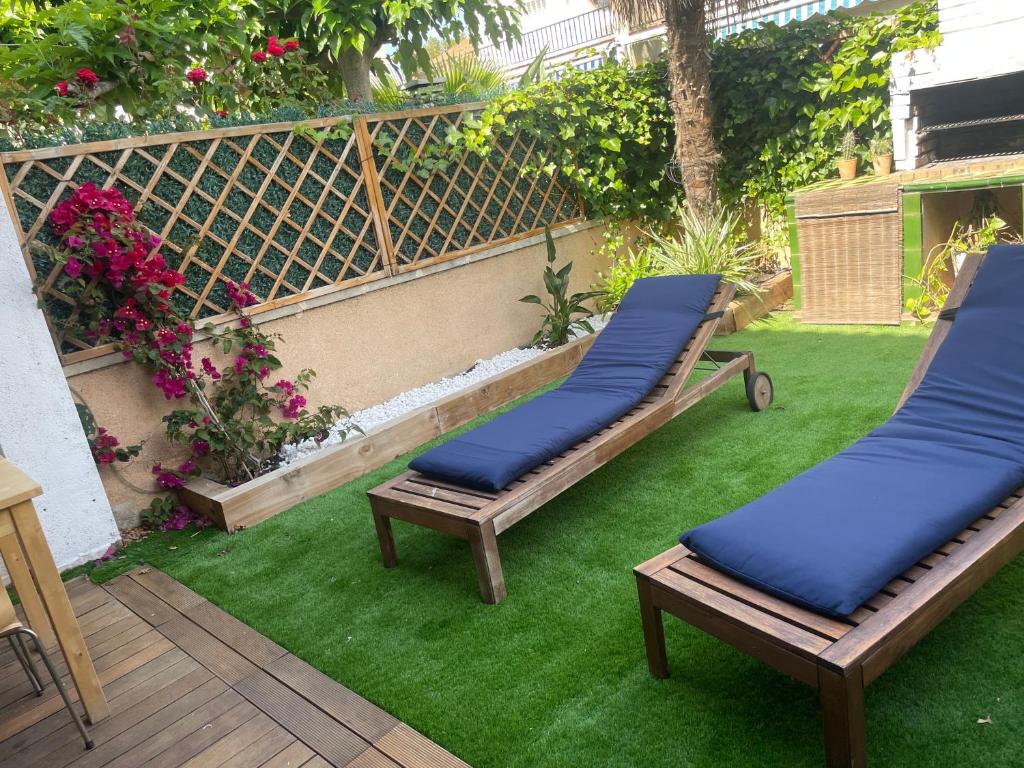 Vonkajšia záhrada v ubytovaní Casa de playa