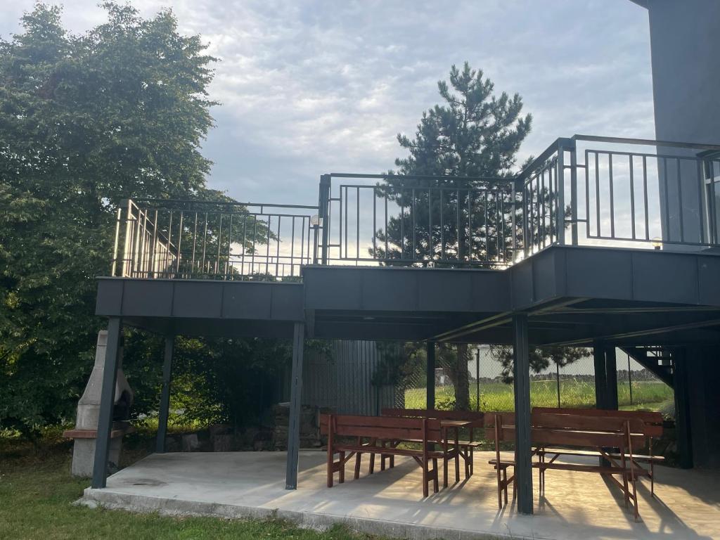 Balkón nebo terasa v ubytování Apartmánový dom Ametyst
