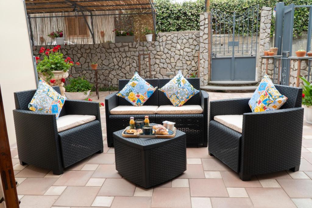 Posezení v ubytování B&B La Piana
