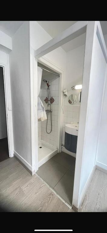 Koupelna v ubytování Chambre double