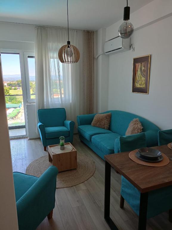 Posezení v ubytování Jagodina Apartman Nastasija- gleda na Aqva park