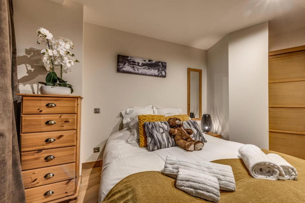 Posteľ alebo postele v izbe v ubytovaní Résidence Palafour - Appartement 3 - 84m2 - 8 personnes MAE-8944
