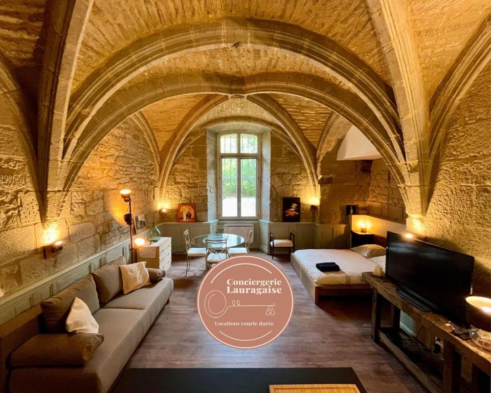 Χώρος καθιστικού στο La chapelle - Insolite et ressourçant