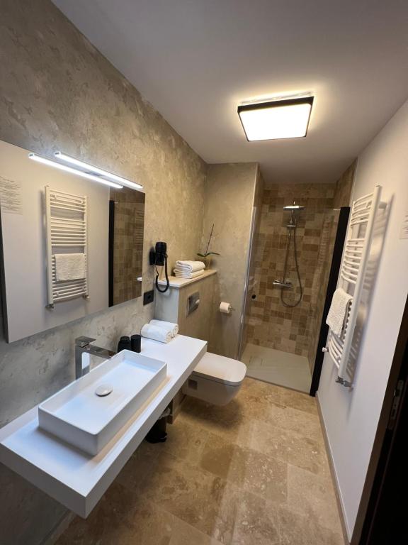 Koupelna v ubytování Casa Cattaleya