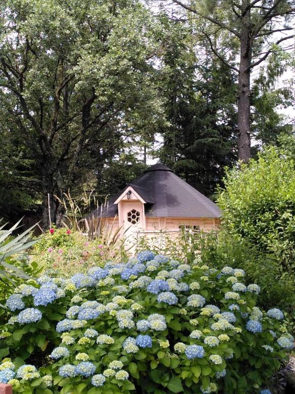 Zahrada ubytování Brin d Ardèche