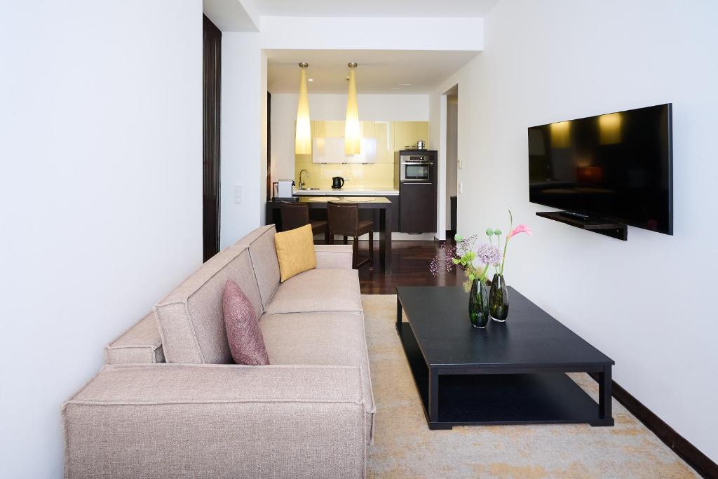 Telewizja i/lub zestaw kina domowego w obiekcie MyPlace Premium Apartments