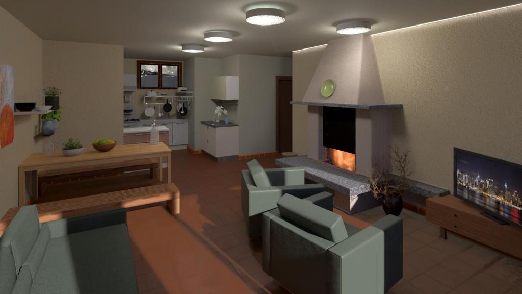 Kuchyň nebo kuchyňský kout v ubytování Villa Gardablick