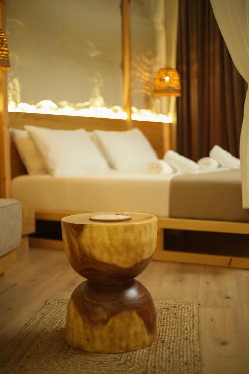 Postel nebo postele na pokoji v ubytování Hotel Brooklyn Vlore