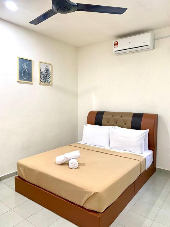 Postel nebo postele na pokoji v ubytování BB Durio Chalet