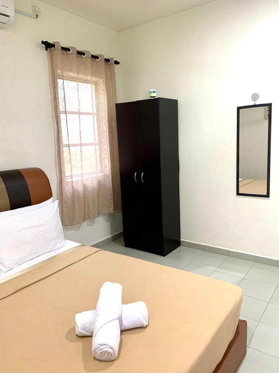 Postel nebo postele na pokoji v ubytování BB Durio Chalet