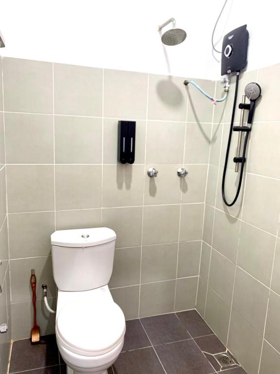 Koupelna v ubytování BB Durio Chalet