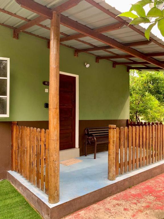 Zahrada ubytování BB Durio Chalet