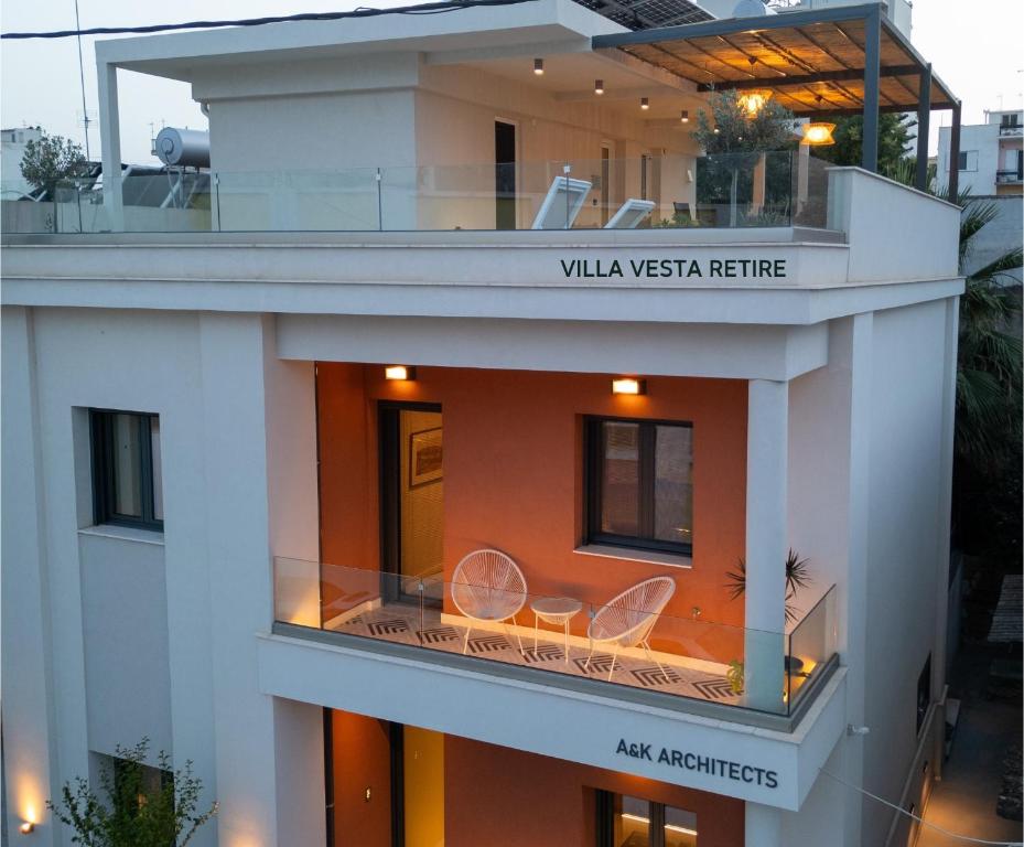 Balkón alebo terasa v ubytovaní Villa Vesta Retiré - Kalamata Mediterranean Villas