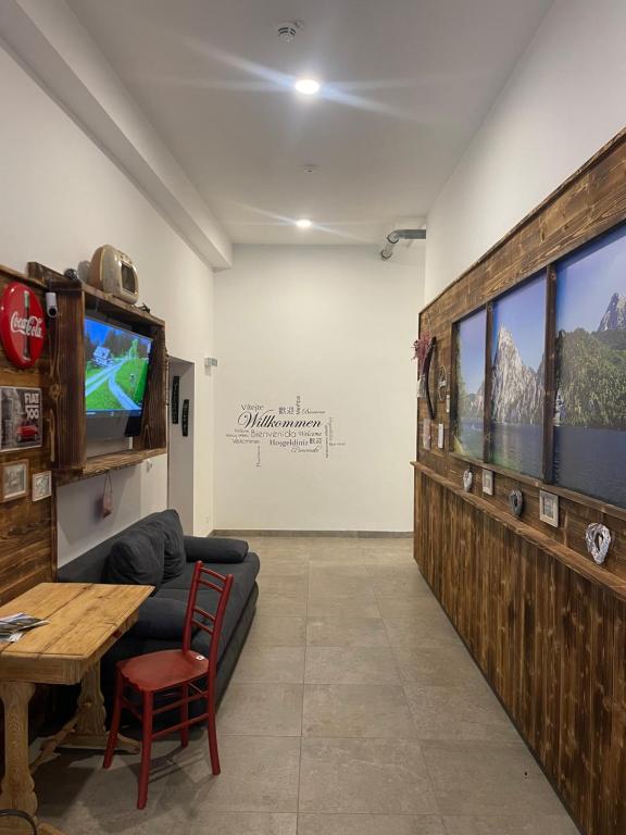 TV a/nebo společenská místnost v ubytování Apartment 3.4