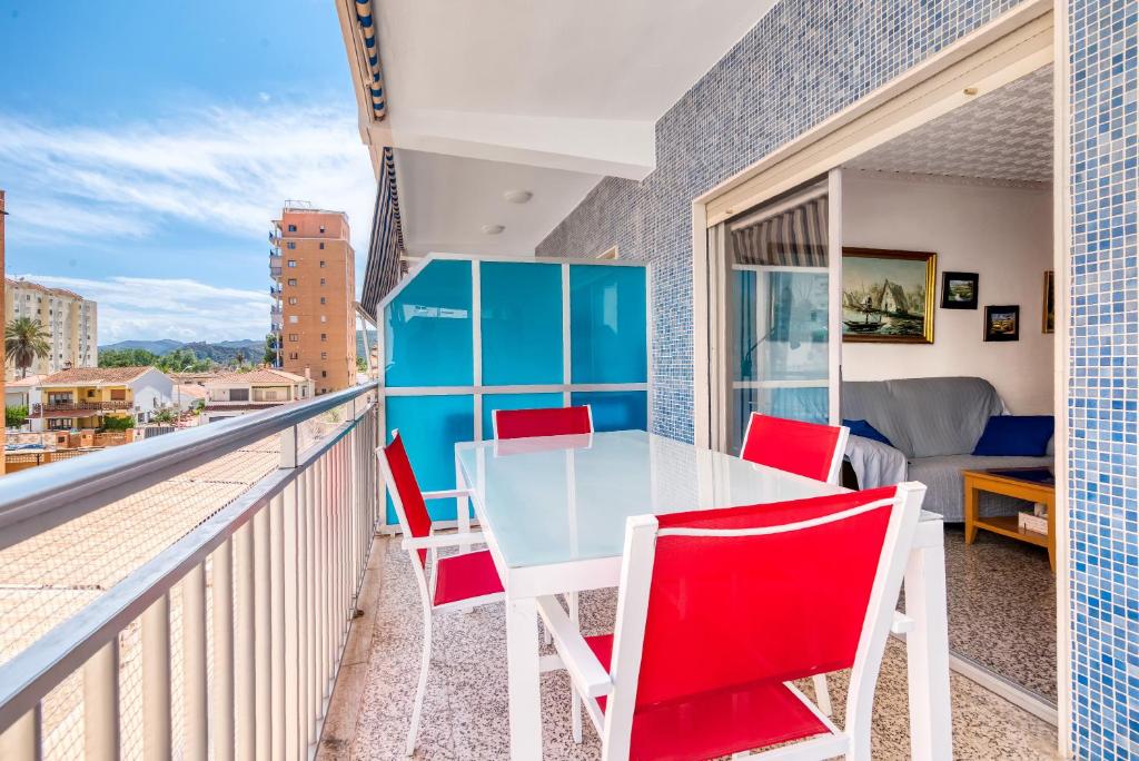 En balkon eller terrasse på Bunda