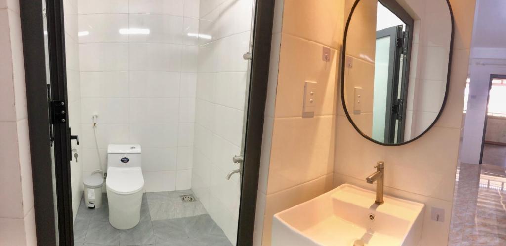 Koupelna v ubytování EaPuk Motel