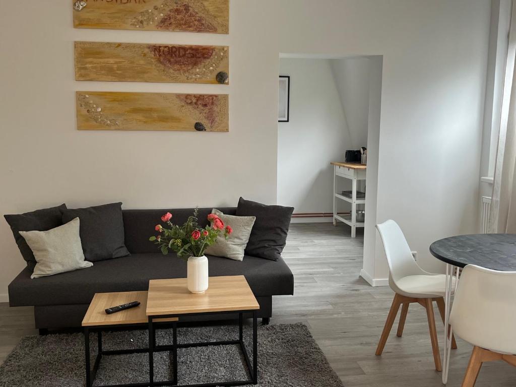 Posezení v ubytování Schlafkonzept Hannover