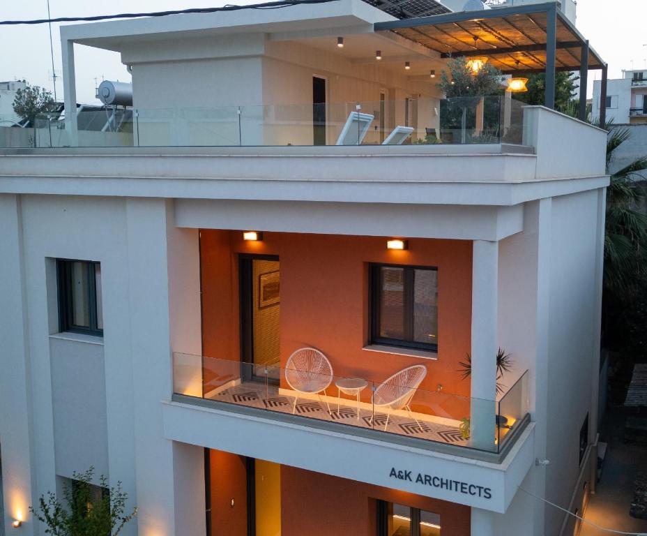 Balkón alebo terasa v ubytovaní Villa Vesta - Kalamata Mediterranean Villas