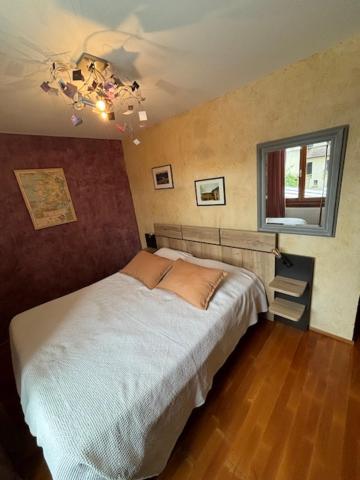 Postel nebo postele na pokoji v ubytování Le Marais des Littes