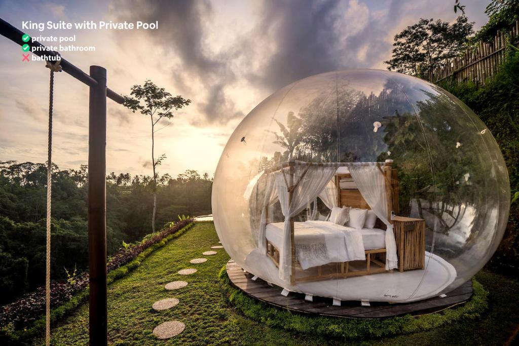 Zahrada ubytování Bubble Hotel Bali Ubud - Adults Only