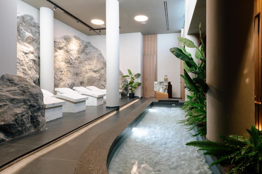 Koupelna v ubytování Paros Agnanti Resort & Spa