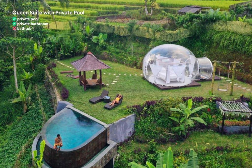 Zahrada ubytování Bubble Hotel Bali Ubud - Adults Only