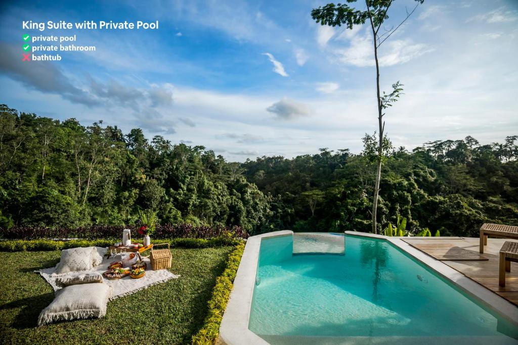 Bazén v ubytování Bubble Hotel Bali Ubud - Adults Only nebo v jeho okolí