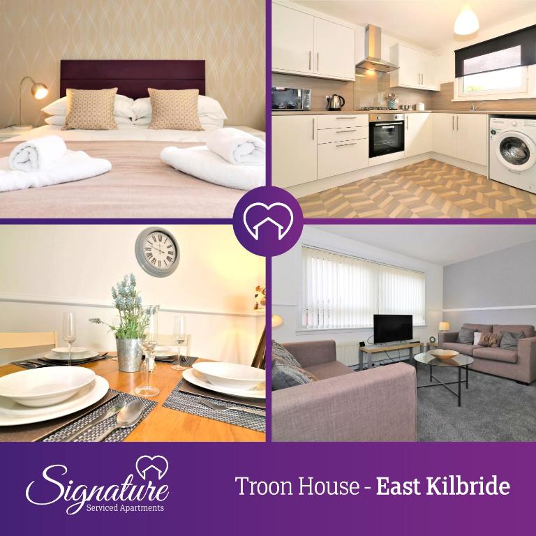a collage of photos of a room house last kittle at Signature - Troon View in East Kilbride