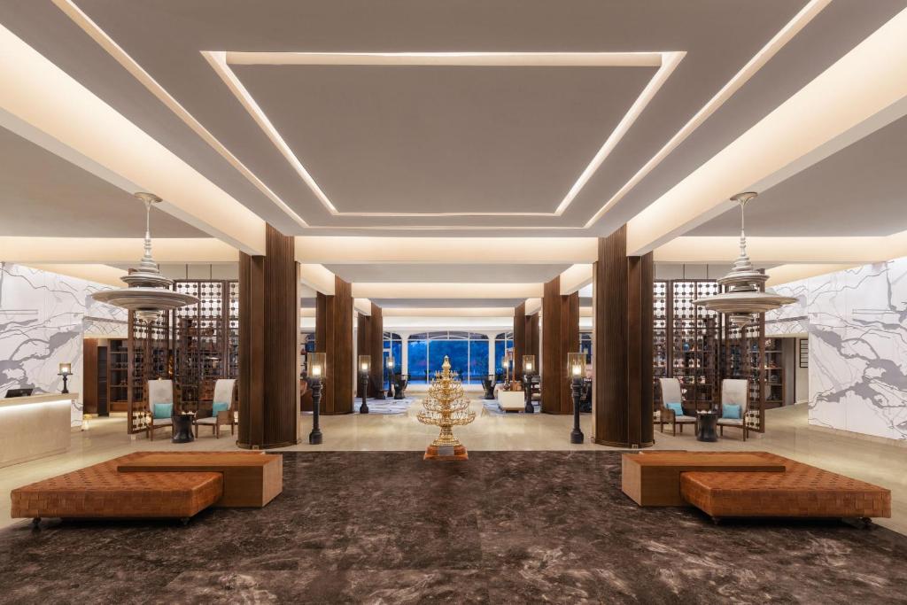 Posezení v ubytování Le Meridien Kochi