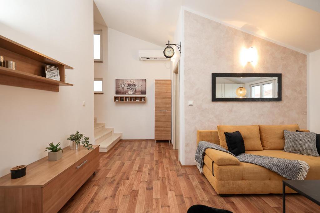 Kuchyň nebo kuchyňský kout v ubytování Apartments Anita