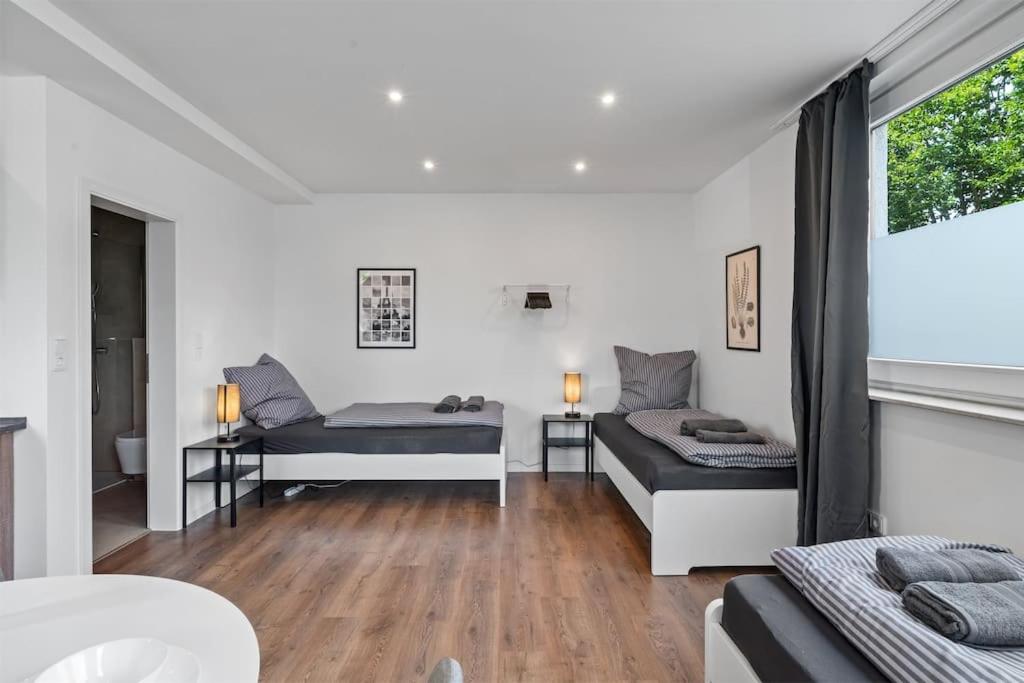 Posezení v ubytování RO01 Schickes 1-Zimmer Apartment