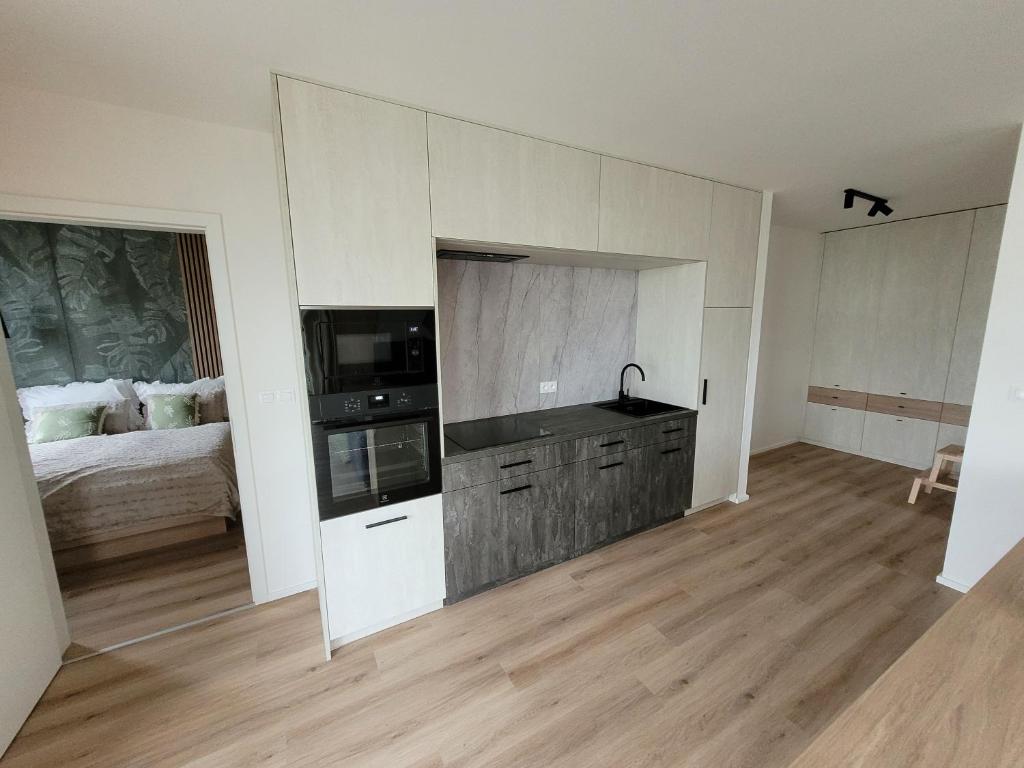 Kuchyň nebo kuchyňský kout v ubytování Apartmán BOHEMIKA Deluxe