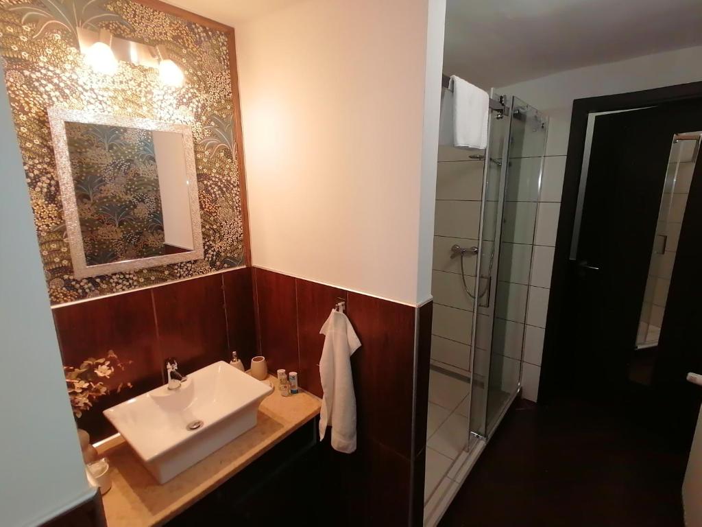 Koupelna v ubytování Mohács Korona Apartman